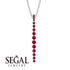 Tie Necklace Row Ruby - Paris No. 12