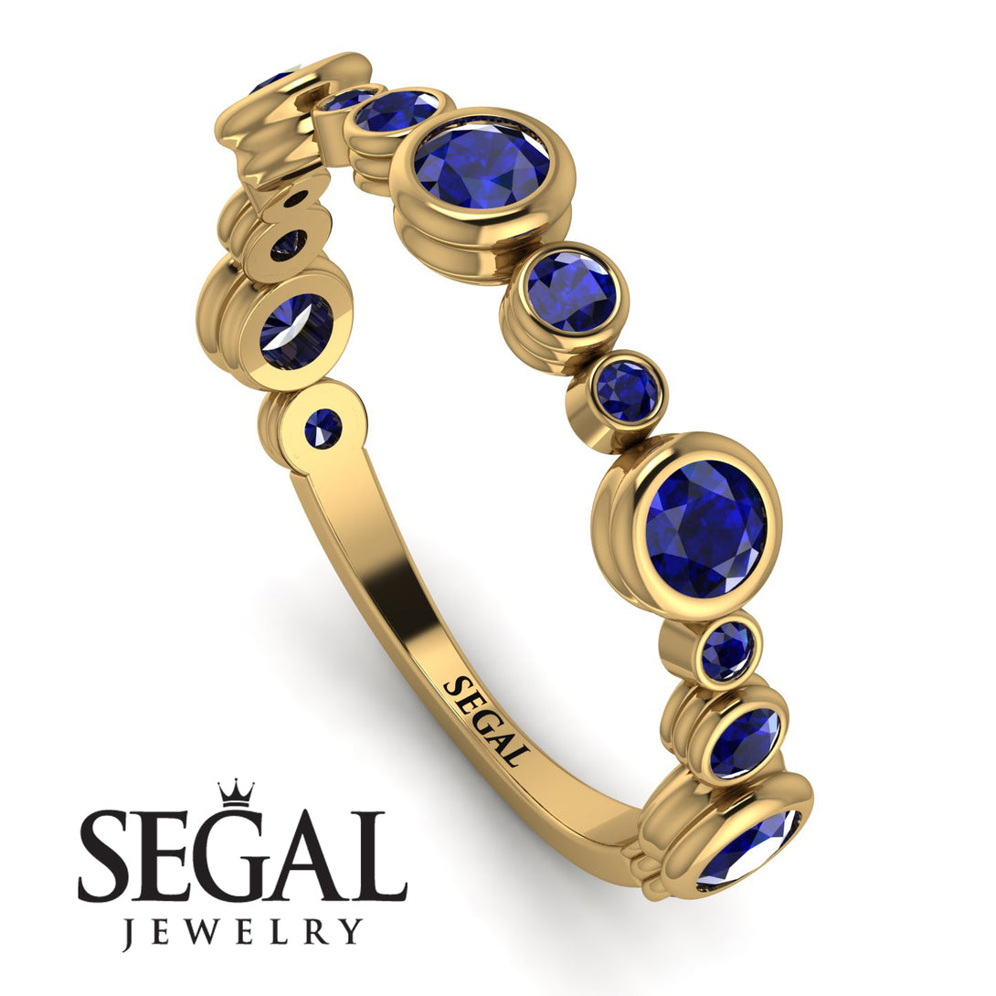 Bezel Sapphire Eternity Band - Valeria No. 73