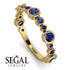 Bezel Sapphire Eternity Band - Valeria No. 73