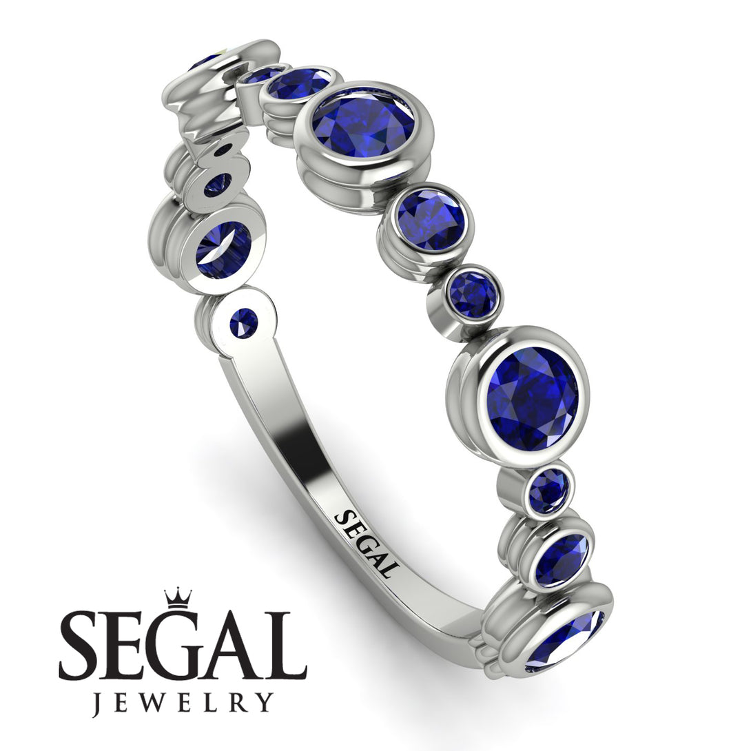 Bezel Sapphire Eternity Band - Valeria No. 75