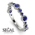 Bezel Sapphire Eternity Band - Valeria No. 75