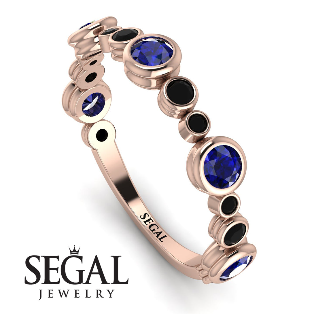 Bezel Sapphire Eternity Band - Valeria No. 44