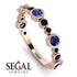 Bezel Sapphire Eternity Band - Valeria No. 44