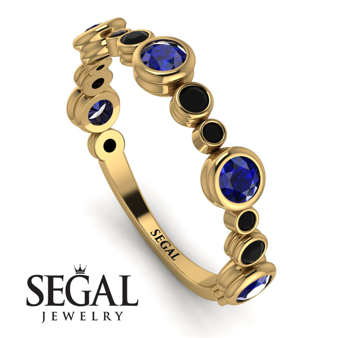 Bezel Sapphire Eternity Band - Valeria No. 43