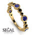 Bezel Sapphire Eternity Band - Valeria No. 43