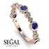 Bezel Sapphire Eternity Band - Valeria No. 14