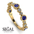 Bezel Sapphire Eternity Band - Valeria No. 13