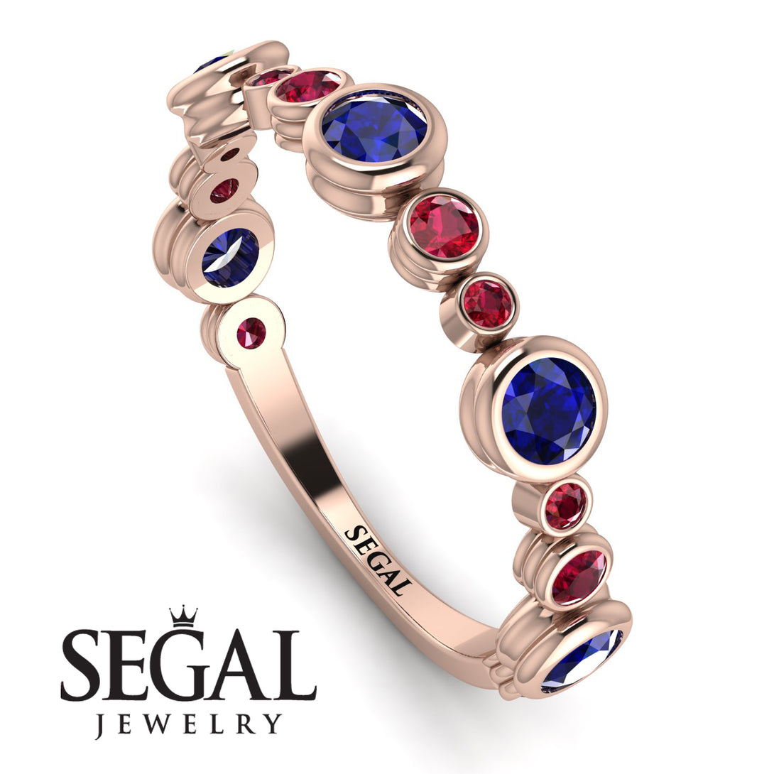 Bezel Sapphire Eternity Band - Valeria No. 59