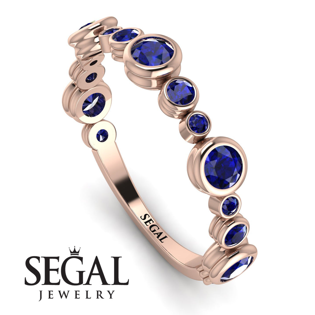 Bezel Sapphire Eternity Band - Valeria No. 74