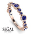 Bezel Sapphire Eternity Band - Valeria No. 74