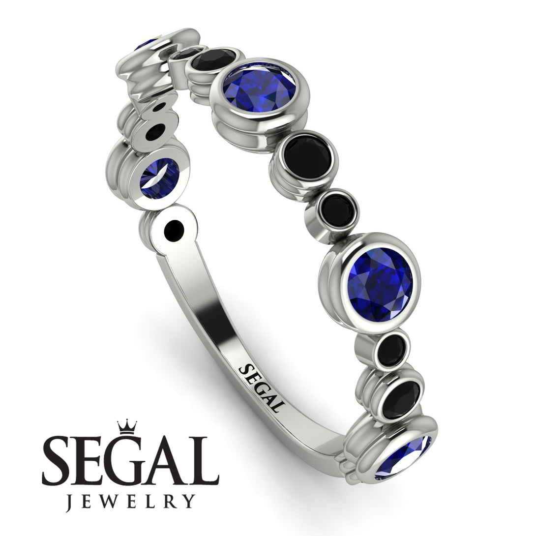 Bezel Sapphire Eternity Band - Valeria No. 45