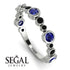 Bezel Sapphire Eternity Band - Valeria No. 45