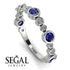 Bezel Sapphire Eternity Band - Valeria No. 15