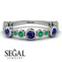 Bezel Sapphire Eternity Band - Valeria No. 30