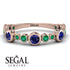 Bezel Sapphire Eternity Band - Valeria No. 29