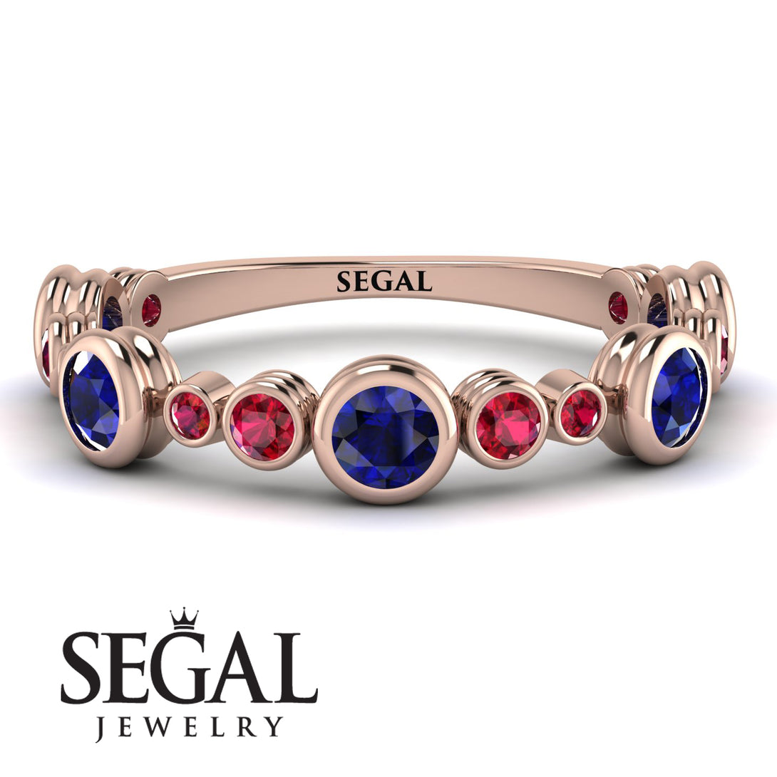 Bezel Sapphire Eternity Band - Valeria No. 59