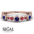 Bezel Sapphire Eternity Band - Valeria No. 59