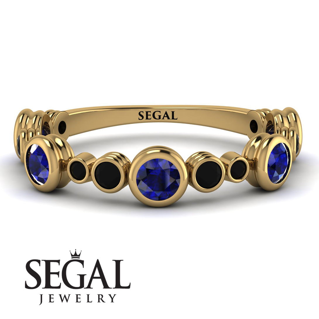 Bezel Sapphire Eternity Band - Valeria No. 43