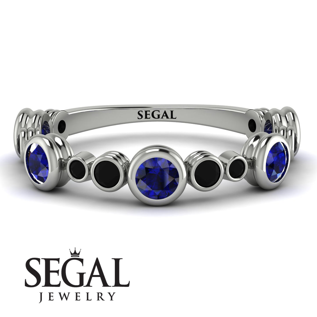 Bezel Sapphire Eternity Band - Valeria No. 45
