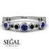 Bezel Sapphire Eternity Band - Valeria No. 45