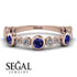 Bezel Sapphire Eternity Band - Valeria No. 14