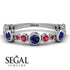 Bezel Sapphire Eternity Band - Valeria No. 60