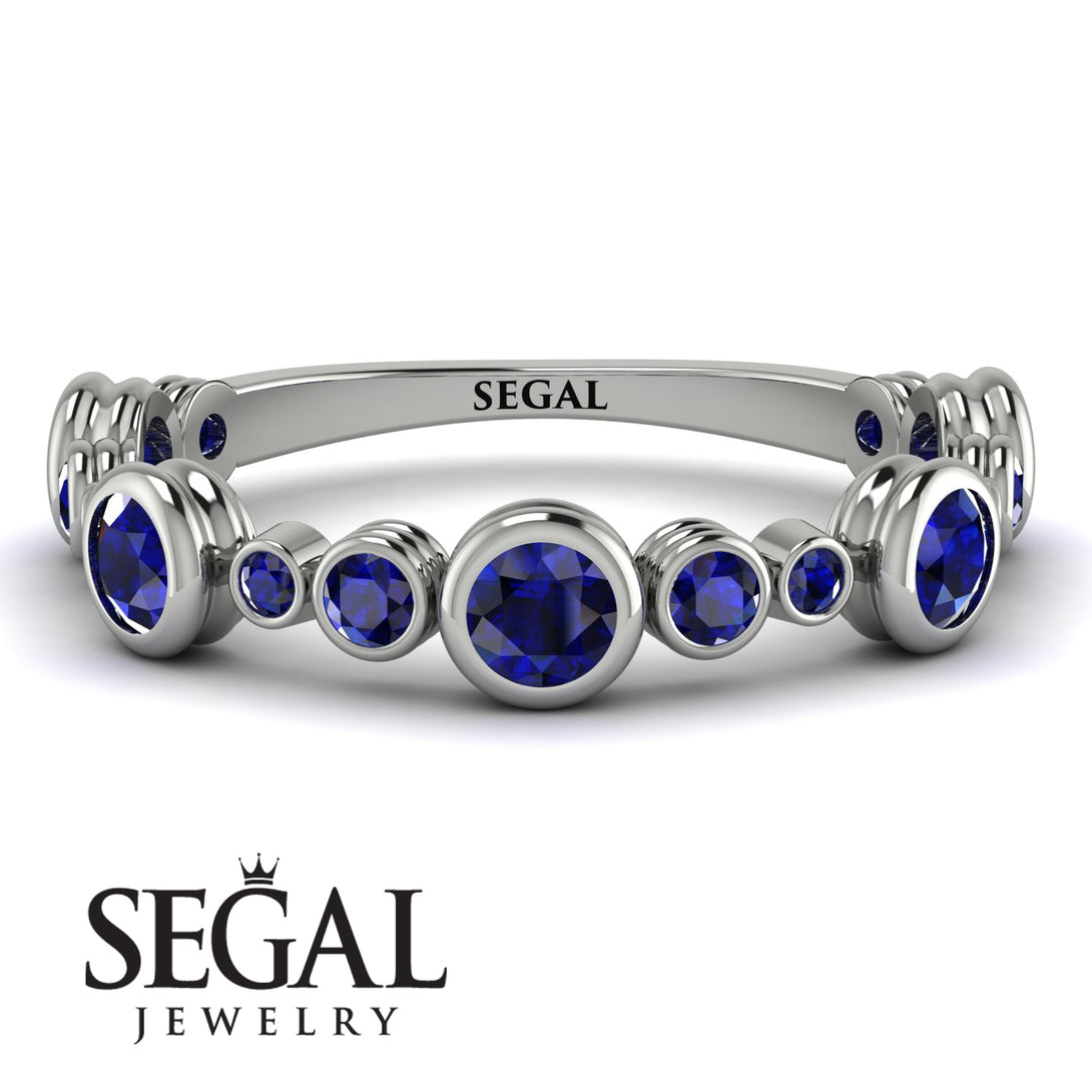 Bezel Sapphire Eternity Band - Valeria No. 75