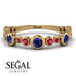 Bezel Sapphire Eternity Band - Valeria No. 58