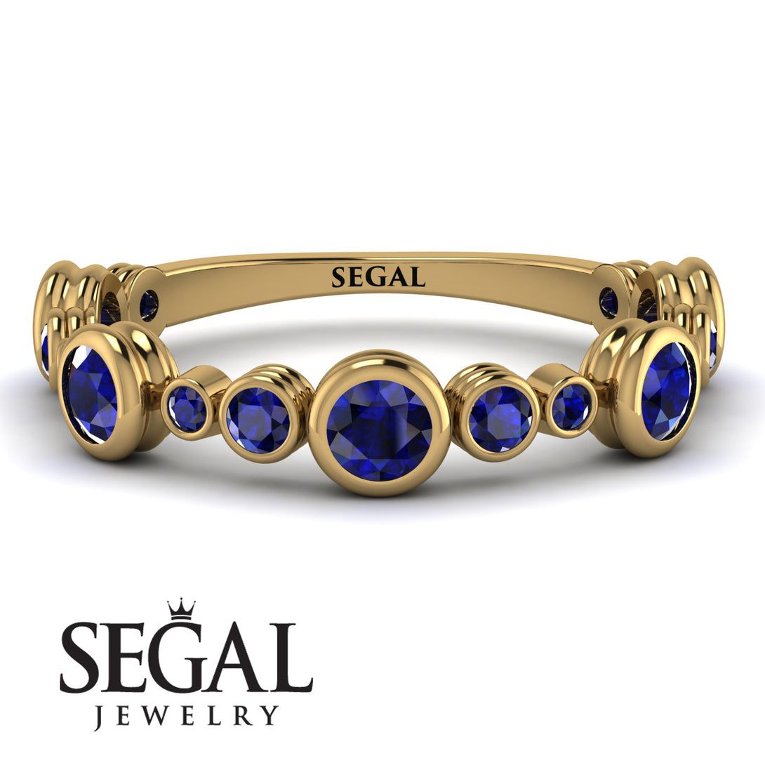 Bezel Sapphire Eternity Band - Valeria No. 73
