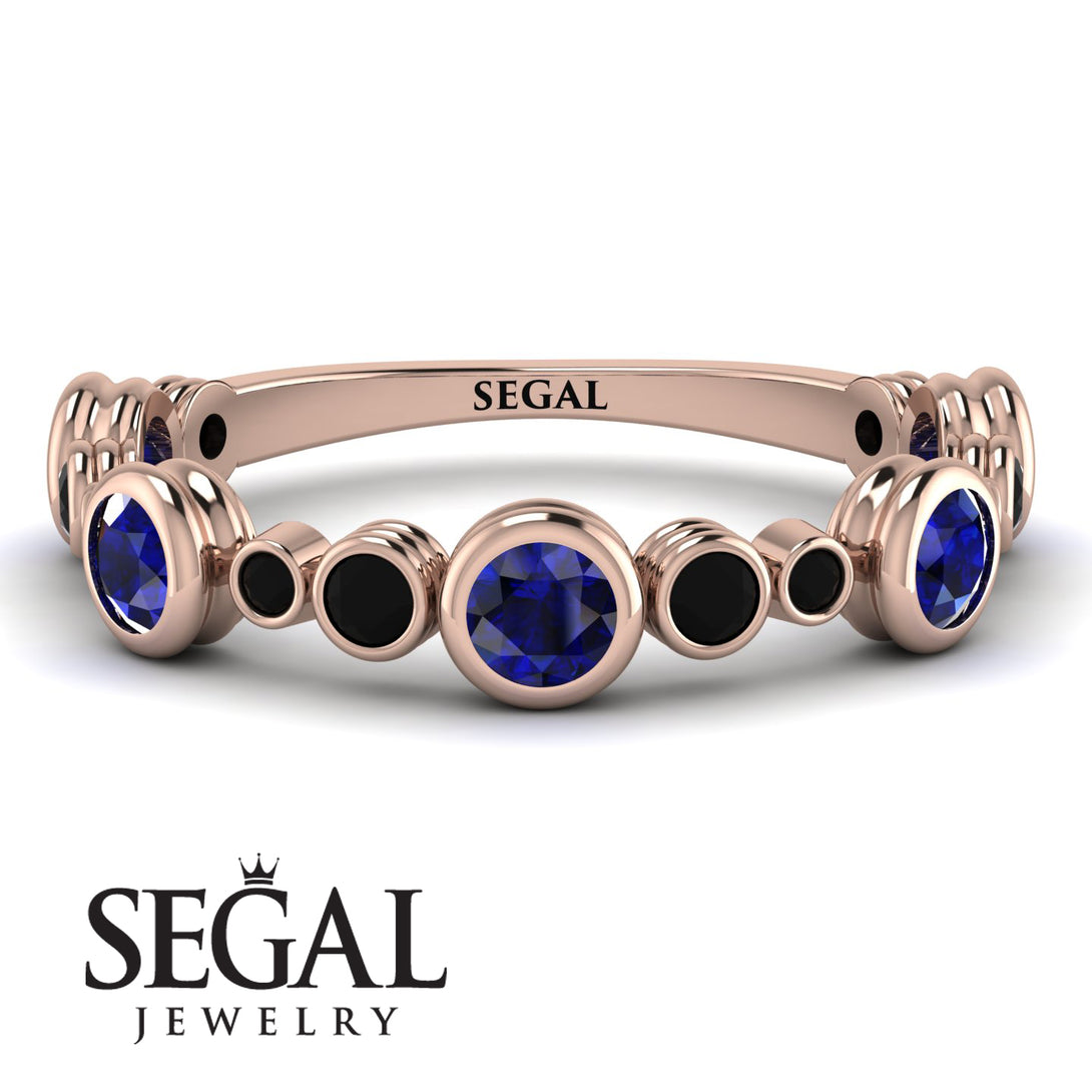 Bezel Sapphire Eternity Band - Valeria No. 44