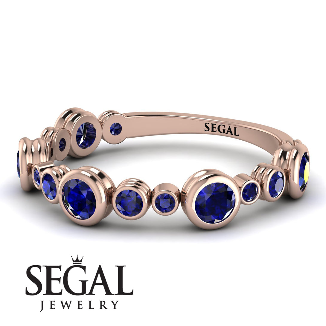 Bezel Sapphire Eternity Band - Valeria No. 74