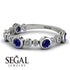Bezel Sapphire Eternity Band - Valeria No. 15