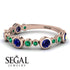 Bezel Sapphire Eternity Band - Valeria No. 29
