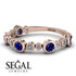 Bezel Sapphire Eternity Band - Valeria No. 14