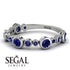 Bezel Sapphire Eternity Band - Valeria No. 75