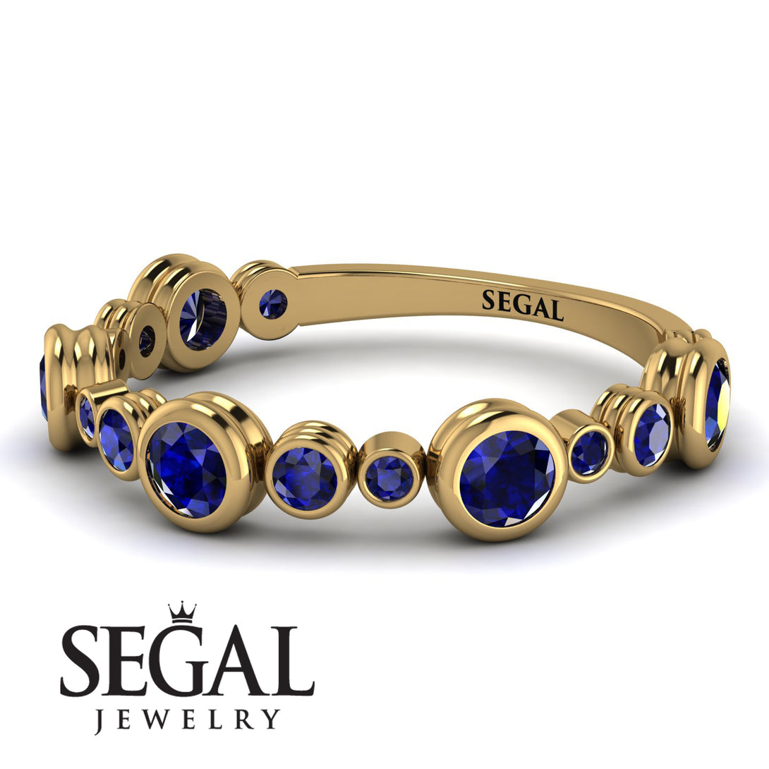 Bezel Sapphire Eternity Band - Valeria No. 73