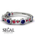 Bezel Sapphire Eternity Band - Valeria No. 60