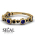 Bezel Sapphire Eternity Band - Valeria No. 43