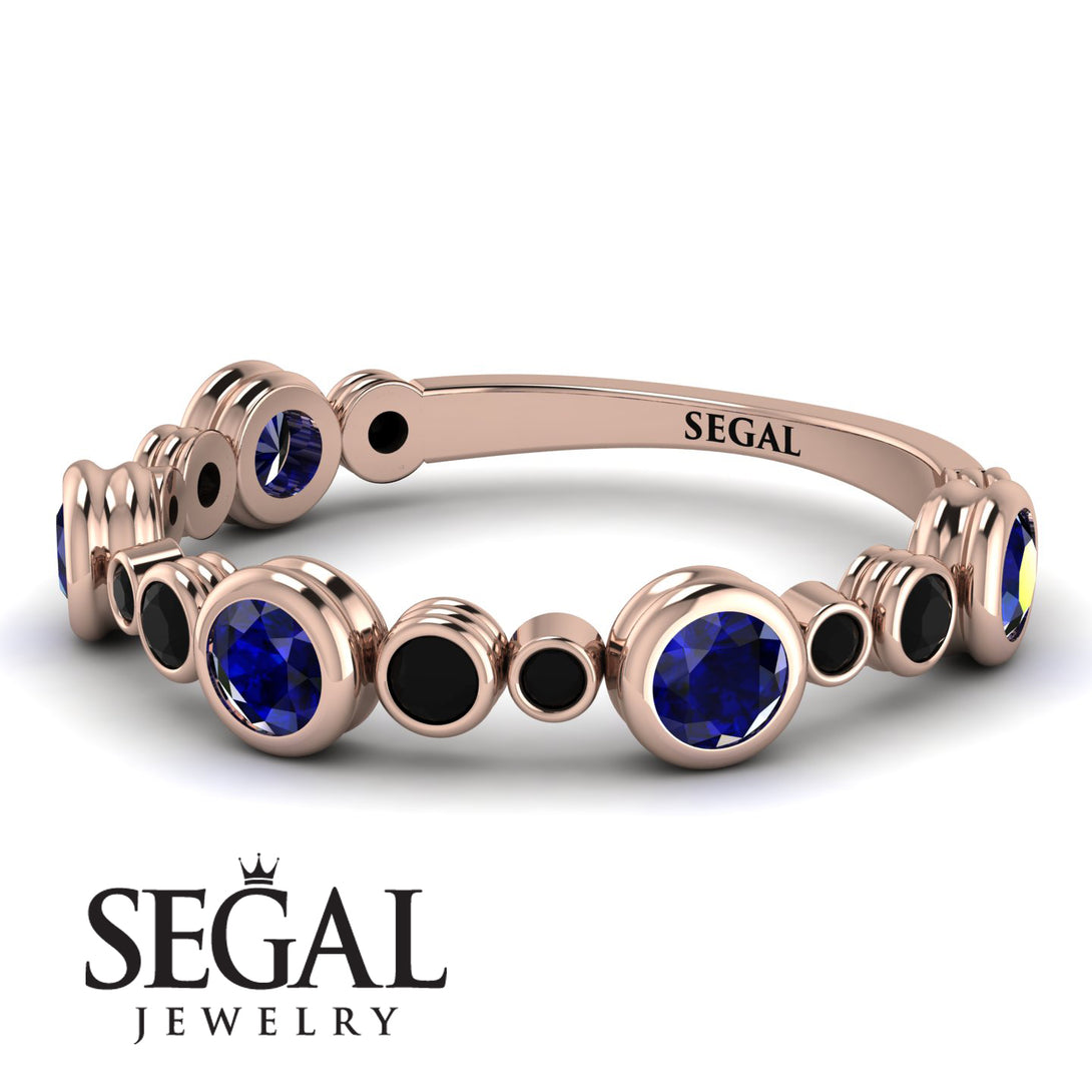 Bezel Sapphire Eternity Band - Valeria No. 44