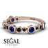 Bezel Sapphire Eternity Band - Valeria No. 44
