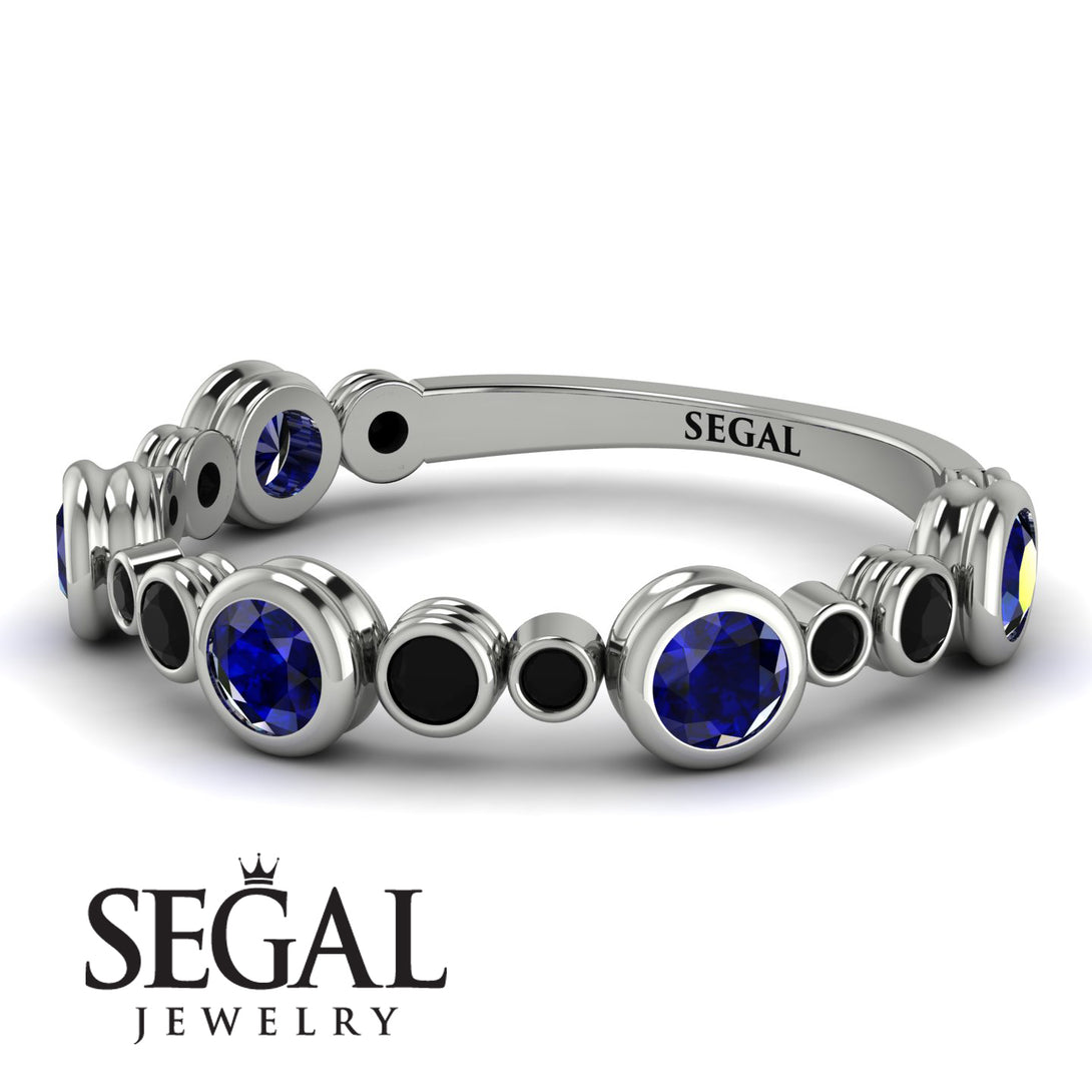 Bezel Sapphire Eternity Band - Valeria No. 45