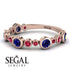 Bezel Sapphire Eternity Band - Valeria No. 59