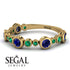 Bezel Sapphire Eternity Band - Valeria No. 28