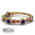 Bezel Sapphire Eternity Band - Valeria No. 58