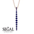 Tie Necklace Row Sapphire - Paris No. 14