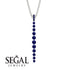Tie Necklace Row Sapphire - Paris No. 15