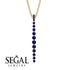 Tie Necklace Row Sapphire - Paris No. 13