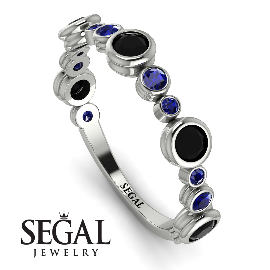 Bezel Black Diamond Eternity Band - Valeria No. 69