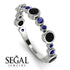 Bezel Black Diamond Eternity Band - Valeria No. 69