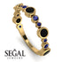 Bezel Black Diamond Eternity Band - Valeria No. 67 image 10